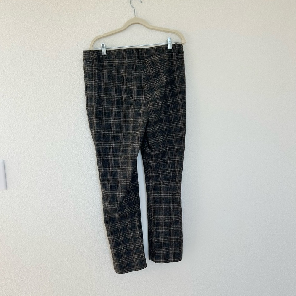 Theory Plaid Straight Leg Pants - Picture 5 of 6